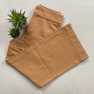 Club Monaco High Waist Slight Cropped Wide Straight Leg Denim Trouser Jean/Pant